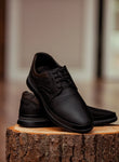 Black Leather Lace Up Shoes